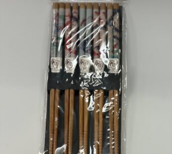CHOPSTICKS CHINESE PAINTINGS, 5 PAIRS